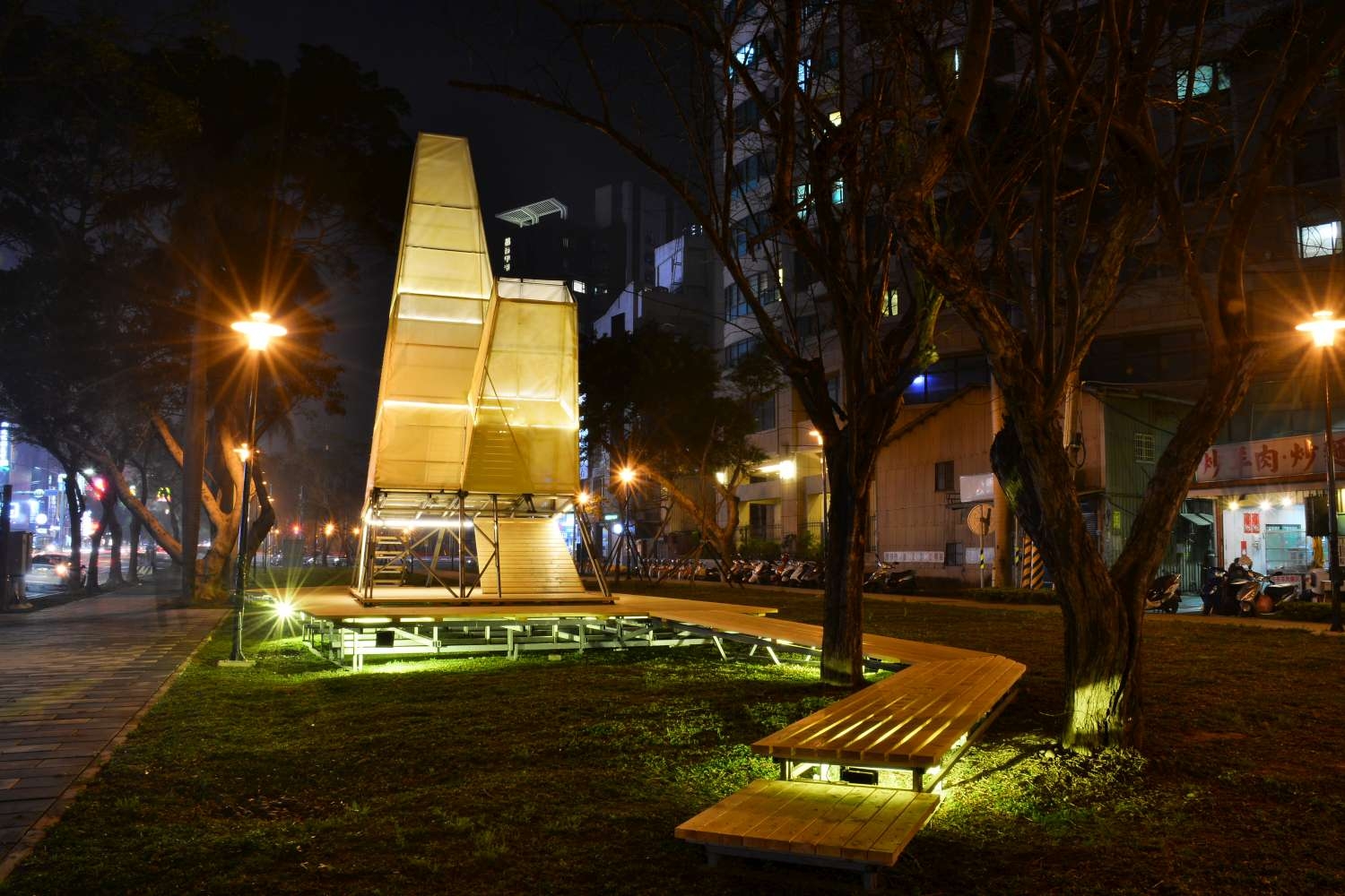 新竹綠園道「來樹梢吹風」地景藝術 藝術與綠意交織