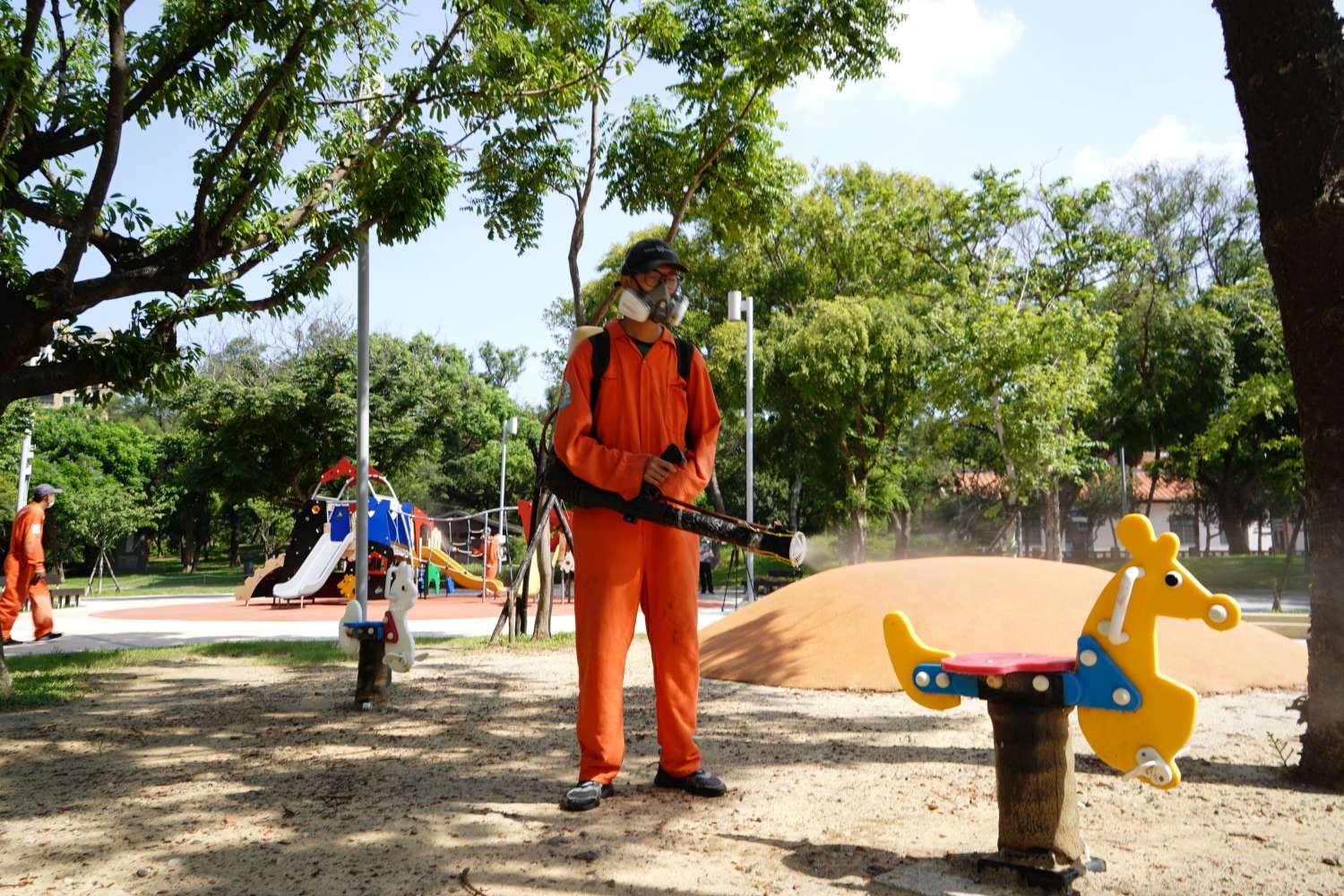 竹市125處公園綠地今將完成消毒清潔。